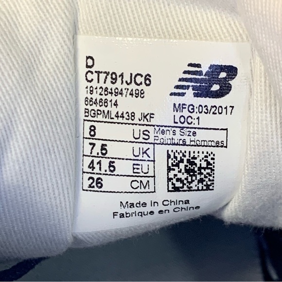 New Balance 791 J Crew Limited Leather Men US 8 Style CT791JC6 - Picture 10 of 10